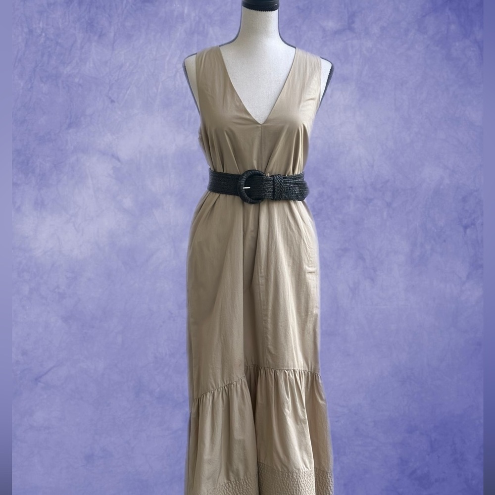 Khaki Banana Republic 100% cotton dress